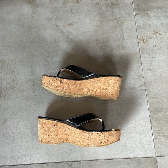 Jimmy Choo Pathos Wedge Sandals 39 - Picture 4 of 8